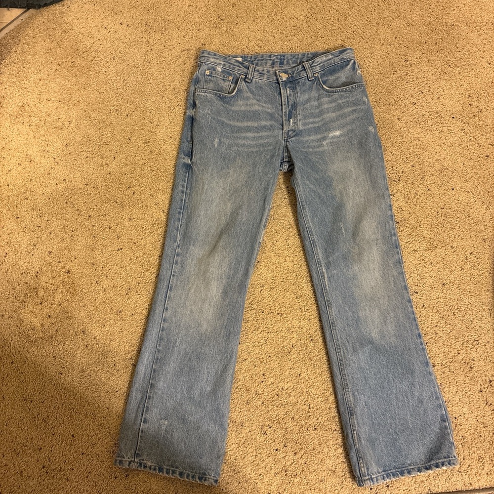 Zara Light Blue Men's Straight Jeans